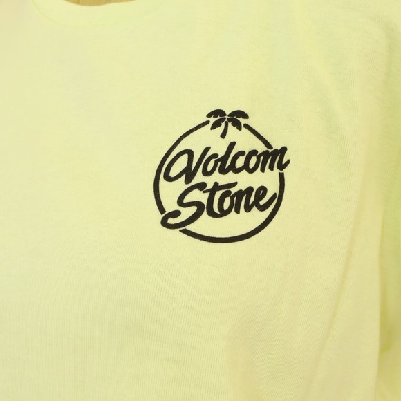 Volcom Have A Clue Tee XXL Short Sleeve Stone Logo T-Shirt Neon Lime Ice NWT B81 - Picture 5 of 6
